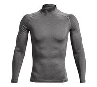 Under Armour Heatgear Comp Mock Manica Lunga Uomini - Grigio, Taglia: M