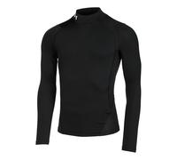 Under Armour Heatgear Comp Mock Manica Lunga Uomini-Nero in nero, Taglia: S