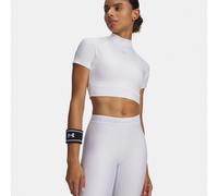 Under Armour HeatGear Crop Maglietta Donna - bianco, grigio