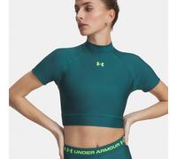 Under Armour Under Armour HeatGear Crop Mock Women Magliette L Verde