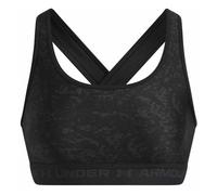 Under Armour HeatGear® Crossback Printed W - reggiseno sportivo medio sostegno - donna M Black woman Ua Heatgear