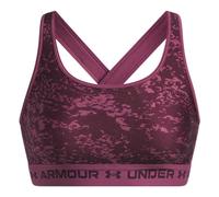 Under Armour HeatGear® Crossback Printed W - reggiseno sportivo medio sostegno - donna S Violet woman Ua Heatgear