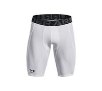 Under Armour Heatgear Long Pantaloncini Uomini-Bianco in bianco
