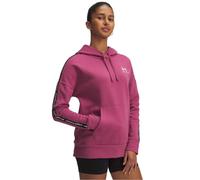 Under Armour Felpa con cappuccio Icon Fleece Taped da donna Fuchsia Dusk/Bianco S