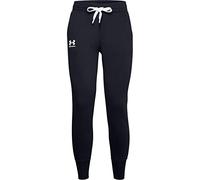 Under Armour Jogger Rival Fleece Pantaloni Tuta, Donna, Black / White / White (001), LG