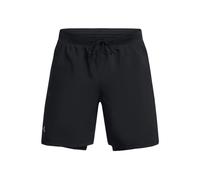 Shorts Under Armour Launch 2-in-1 18 cm da uomo Nero / Nero / Riflettente L