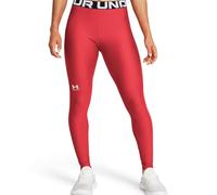 Under Armour Leggings HeatGear da donna, traspiranti, Solstizio rosso - bianco, M