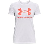 Under Armour Live Sportstyle Graphic Short-Sleeve Crew Neck T-Shirt Maniche Corte, Bianco, M Donna