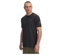 Under Armour Maglietta a maniche corte da uomo Freedom Flag, (003) Nero / / Verde marino Od, M