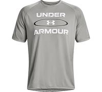 Under Armour Maglietta a Maniche Corte da Uomo UA Tech 2.0 Wordmark Graphic Graph, Tin, M