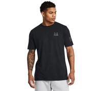 Under Armour Maglietta a maniche corte Freedom Graphic da uomo, (001) Nero / Grigio Titano, XL