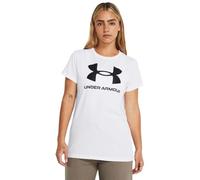 Maglia a maniche corte Under Armour Rival Logo da donna Bianco / Nero M