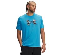 Under Armour Maglietta da Uomo UA Tech Print Fill, Blu Etere/Nero, S