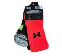 Under armour Magnetico Tasca Calcio sopra Il Polpaccio Calzini Ares Rosso Large