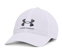 Under Armour Men's ArmourVent Adjustable Hat, White (100)/Pitch Gray, One Size Fits Most