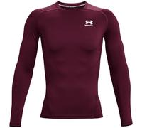 Under Armour Men's HeatGearÂ Armour Long Sleeve, T-Shirt Uomo, Marrone (609)/Bianco, L