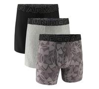 Under Armour Men's Performance Tech 6" 3 Pack Print/Solid Boxer Briefs