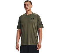 Under Armour Men's Standard Freedom Tech Short Sleeve T-Shirt, (393) Marine OD Green / / Black, 3X-Large