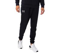 Under Armour Men's UA Essential Fleece Joggers Bottoms in Pile, Nero, XL Uomo