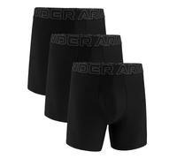 Under Armour Multi-Pack Performance Tech Boxerjock Brief, 6" Inseam, all-Day Comfort & Soft Boxer a Pantaloncino, Black Solid-Core Confezione da 3, XS (Pacco da 3) Uomo