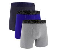 Boxerjock® Under Armour Performance Tech™ Mesh da 15 cm (6") da uomo - Confezione da 3 Midnight Blu Marino / Acciaio Full Heather / Royal L