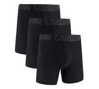 Under Armour Multi-Pack Performance Tech Mesh Boxerjock Brief, 6" Inseam, all-Day Comfort Boxer Corti, Nero Solido-Core 3 Pack, S (Pacco da 3) Uomo