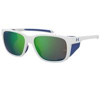 Under Armour UA Glacial Sunglasses, YO6 White Blue, 58 Unisex