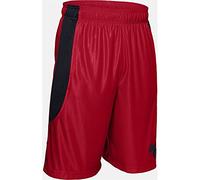 Under Armour Pantaloncini da Basket Perimeter Uomo, Rosso (600)/Nero., L