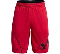 Under Armour Pantaloncini da Basket perimetrali da Uomo, 28 cm, Rosso (600)/Bianco., S