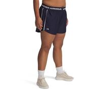 Under Armour Pantaloncini da Donna Tech Play Up, (410) Midnight Navy / / Bianco, L