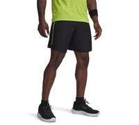 Under Armour Pantaloncini da Uomo in Tessuto Wordmark, (008) Nero / / Verde Iper, L