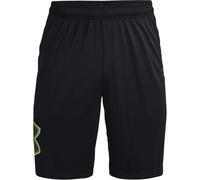 Under Armour Pantaloncini da Uomo Tech Graphic, Nero (008)/Giallo ad Alta visibilità, S