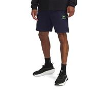 Under Armour Pantaloncini in pile da uomo, Blu navy/Verde Cyber, L