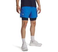 Under Armour Pantaloncini UA Launch 2 in 1, da uomo, 17,8 cm, Atlantide Blu, M