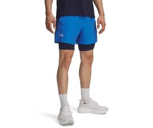 Under Armour Pantaloncini UA Launch 2 in 1, da uomo, 17,8 cm, Atlantide Blu, M