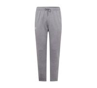Pantaloni da allenamento maschili Under Armour Essential Fleece Joggers grigio medio melange/bianco (XL)