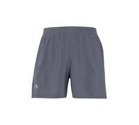 UNDER ARMOUR Pantaloni sportivi 'Launch 5' grigio / bianco Uomo UNDER ARMOUR L grigio / bianco