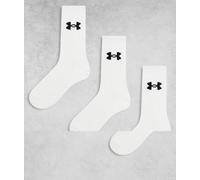 Set di calzini Under Armour Performance Cotton 3P Crw Dimensioni dei calzini: 31,5-36,5 / Colore: bianco