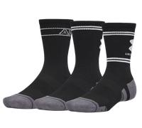 Under Armour Performance Tech Crew 3pk Calze L Nero