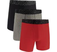 Under Armour Performance Tech Solid 6in 3-pcs Boxer 5XL Rosso