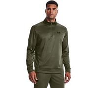 Felpa Under Armour Fleece 1/4 Zip da uomo di colore verde/nero (M)