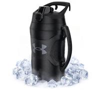 Under Armour Playmaker - Borraccia sportiva con manico, isolata in schiuma e resistente alle perdite, 1,814 g, nero/nero