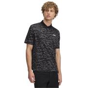 Under Armour Uomo Polo Stampata Matchplay da Golf, Black/Castlerock, M