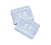 Under Armour Polsini Striped Performance Terry unisex - Confezione da 2