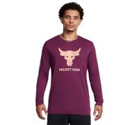 Under Armour Project Rock Brahma Bull - Maglia a Maniche Lunghe da Uomo, (505) Viola Gemelli / / Arancio Flare, L