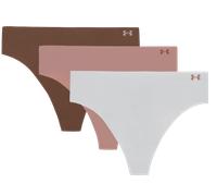 Under Armour Pure Stretch 3-Pack No Show Thong Mutande M multicolore