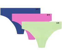 Under Armour Pure Stretch 3-Pack No Show Thong Mutande XS multicolore