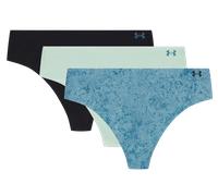 Under Armour Pure Stretch No Show Thong 3-Pack Mutande XS Azzurro