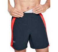 Under Armour Qualifier Speedpocket 7 Inch Pantaloncino Corto, Uomo, Grigio, SM