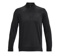 Under Armour Quarter Half-Zip Manica Lunga Uomini-Nero in nero